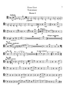 Partition Trombone 1, 2, 3, Tuba, Totentanz, Paraphrase über Dies Irae
