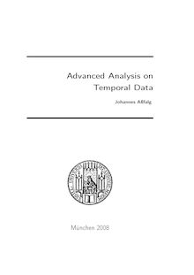 Advanced analysis on temporal data [Elektronische Ressource] / vorgelegt von Johannes Aßfalg