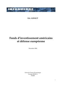 Lire le fichier PDF - Fonds d investissement US et defense europeenne