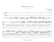 Partition Præludium en d-moll (Tsukamoto 223), préludes, Keyboard, Organ