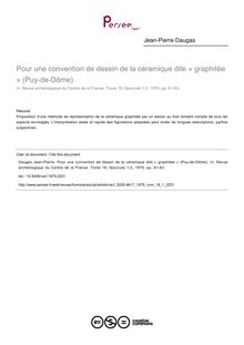 Pour une convention de dessin de la céramique dite « graphitée » (Puy-de-Dôme) - article ; n°1 ; vol.18, pg 61-63