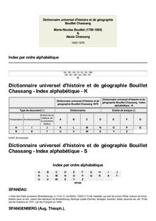 Dictionnaire universel d histoire et de géographie Bouillet Chassang