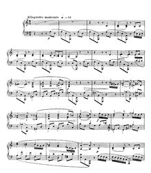 Partition Barcarolle No.10 en A minor, 2 pièces, Op.104, Fauré, Gabriel