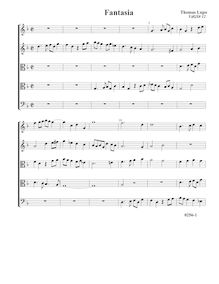 Partition Fantasia VdGS No.12 - partition complète (Tr Tr T T B), fantaisies pour 5 violes de gambe