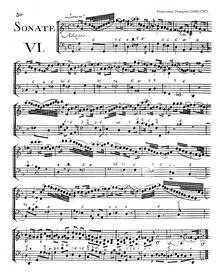 Partition Sonata No.6 en G minor, 12 violon sonates (deuxième livre)