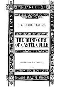 Partition complète, pour Blind Girl of Castél-Cuillé, Op.43, Coleridge-Taylor, Samuel