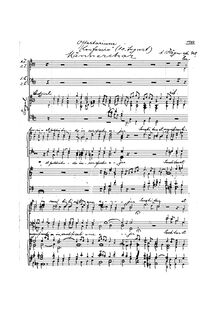 Partition Complete manuscript, Offertorium, Confessio, G major, Högn, August