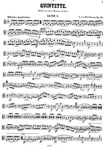 Partition viole de gambe 1, corde quintette No.2, Op.29, C major