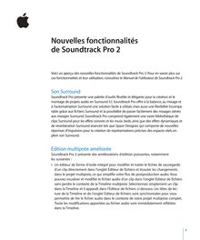 Nouvelles fonctionnalités de Soundtrack Pro 2