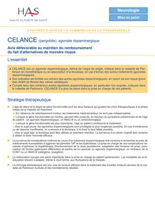 CELANCE - Synthèse d avis CELANCE - CT-8905