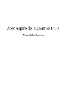 Notice Ordinateur portable Acer  Aspire 1450