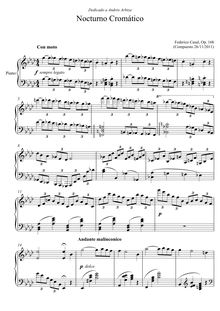 Partition , Chromatic Nocturne (Op.16b), Two pièces pour Andrés Arbiza, Op.16