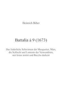 Partition Complete work, Battalia à 9, Sonata di Marche, D major