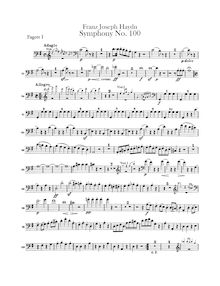 Partition basson 1, 2, Symphony No.100 en G major, “militaire”, Sinfonia No.100 “Militär”