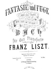 Partition complète (S.529/2), Präludium und Fuge über den Namen BACH