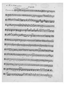 Partition altos, Concertos pour vents, Opp.83-90, F major, Schneider, Georg Abraham