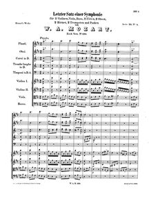 Partition complète, Symphony No.48, Finale zur Sinfonia des  Ascanio in Alba 
