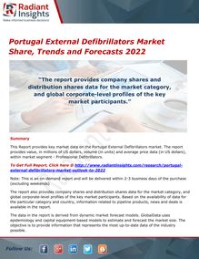 Portugal External Defibrillators Market Size, Analysis and Overview 2022