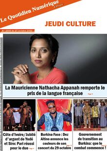 Le Quotidien Numérique d’Afrique n°2060 - Du jeudi 27 octobre 2022