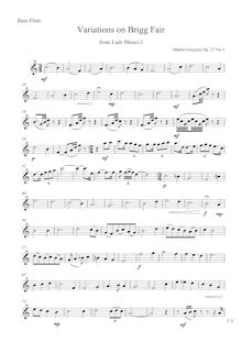 Partition Nos.1-4 - basse flûte , partie, Ludi Musici I, Grayson, Martin