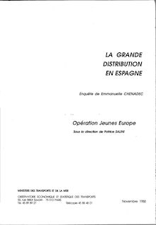 [La] grande distribution en Espagne.