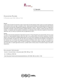 Economie Rurale - article ; n°1 ; vol.200, pg 17-20