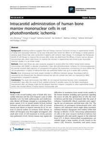 Intracarotid administration of human bone marrow mononuclear cells in rat photothrombotic ischemia