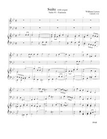 Partition complète,  No.1 pour 2 violes de gambe et orgue, Lawes, William par William Lawes
