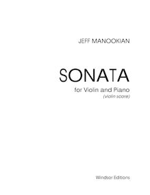 Partition violon, Sonata pour violon et Piano, Manookian, Jeff