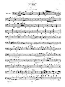 Partition de violoncelle, Piano Trio No.4, Op.59, Mayseder, Joseph