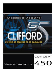 Notice Système de voiture sécurité Clifford  Concept 450
