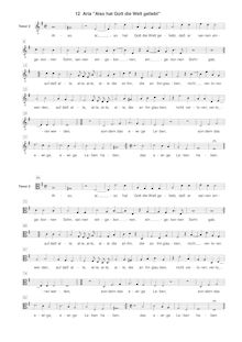 Partition ténor 2 , partie [G2, C3 clef], Geistliche Chor-Music, Op.11