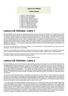 Lettres à M. Paillottet