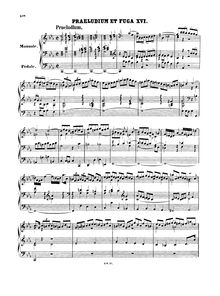 Partition complète, Prelude et Fugue, C minor, Bach, Johann Sebastian par Johann Sebastian Bach