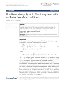 Non-Newtonian polytropic filtration systems with nonlinear boundary conditions