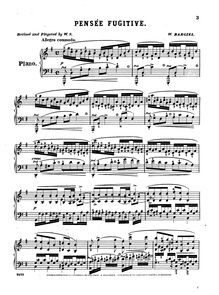 Partition , Pensée Fugitive - partition complète, 8 Pianofortestücke