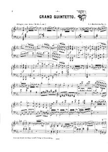 Partition complète, corde quintette No.1, Op.4 (after pour Octet Op.103) par Ludwig van Beethoven