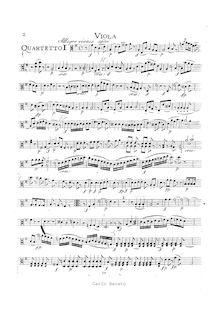 Partition viole de gambe, corde quatuor No.14, Spring Quartet, G major par Wolfgang Amadeus Mozart