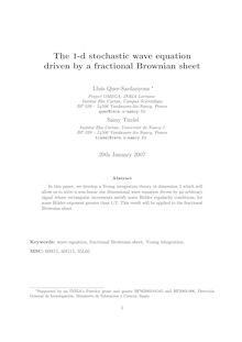 The d stochastic wave equation driven by a fractional Brownian sheet