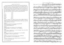 Partition parties complètes, 6 corde quatuors, Op.15, Abel, Carl Friedrich