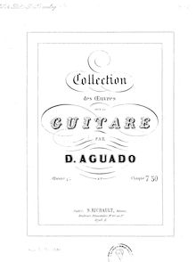 Partition complète, Les Favorites (Huit Contredanses), Op.11, Aguado, Dionisio