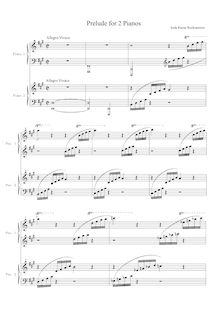 Partition complète, Prelude pour 2 Pianos, Osmanthus fragrans, Isida, Kazue Rockzaemon