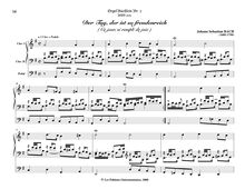 Partition Der Tag, der ist so freudenreich, BWV 605, Das Orgel-Büchlein par Johann Sebastian Bach