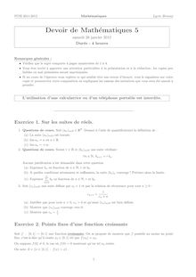PC A PC B CHIMIE DS n°5