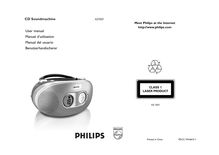 Notice Enregistreur à cassette stéréo Radio Philips  AZ1021/12
