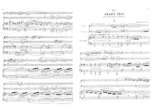 Partition complète et parties, Piano Trio No.3, Op.155