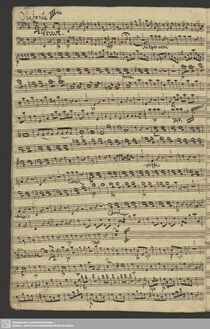 Partition violoncelles / Basses, Symphony en F major, F major, Rosetti, Antonio par Antonio Rosetti