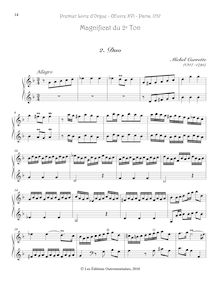 Partition , Duo, Premier Livre d’Orgue, Op.16, Corrette, Michel par Michel Corrette