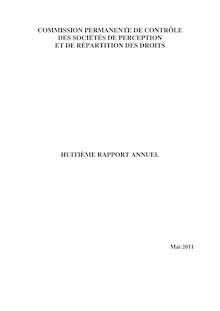 Commission permanente de contrôle des sociétés de perception et de répartition des droits : huitième rapport annuel