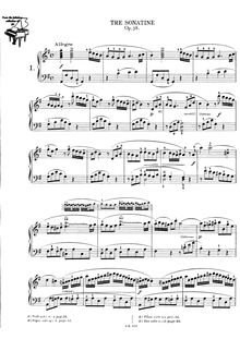 Partition Sonata No.4 en G major, Six sonates, Clementi, Muzio